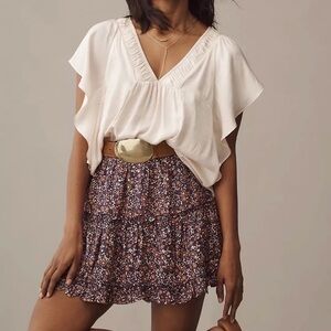 Bishop + Young Ruffle Mini Skirt – Moonflower